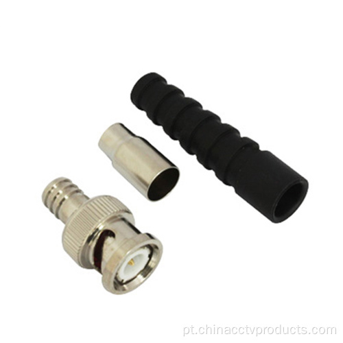 Conector BNC com bota longa para cabo RG59